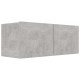 4 db betonszürke forgácslap tv-szekrény 80 x 30 x 30 cm 4 db betonszürke forgácslap tv-szekrény 80 x 30 x 30 cm