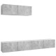 3 db betonszürke forgácslap tv-szekrény 3 db betonszürke forgácslap tv-szekrény