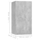 4 db betonszürke forgácslap tv-szekrény 30,5 x 30 x 60 cm