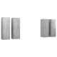 4 db betonszürke forgácslap tv-szekrény 30,5 x 30 x 90 cm 4 db betonszürke forgácslap tv-szekrény 30,5 x 30 x 90 cm