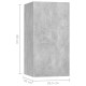 7 db betonszürke forgácslap tv-szekrény 30,5 x 30 x 60 cm