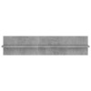 4 db betonszürke forgácslap fali polc 80 x 11,5 x 18 cm