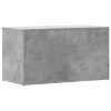 Betonszürke szerelt fa tárolóláda 84 x 42 x 46 cm