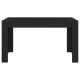Fekete forgácslap étkezőasztal 140 x 74,5 x 76 cm