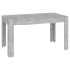 Betonszürke forgácslap étkezőasztal 140 x 74,5 x 76 cm Betonszürke forgácslap étkezőasztal 140 x 74,5 x 76 cm