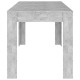 Betonszürke forgácslap étkezőasztal 140 x 74,5 x 76 cm Betonszürke forgácslap étkezőasztal 140 x 74,5 x 76 cm