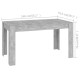 Betonszürke forgácslap étkezőasztal 140 x 74,5 x 76 cm Betonszürke forgácslap étkezőasztal 140 x 74,5 x 76 cm