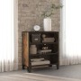 Rusztikus barna fém és mdf tárolószekrény 72 x 36 x 82 cm