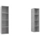 2 db betonszürke forgácslap falra szerelhető tv-szekrény 2 db betonszürke forgácslap falra szerelhető tv-szekrény