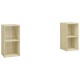 2 db sonoma-tölgyszínű forgácslap tv-szekrény 72 x 35 x 36,5 cm