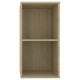 2 db sonoma-tölgyszínű forgácslap tv-szekrény 72 x 35 x 36,5 cm
