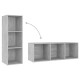 2 db betonszürke forgácslap tv-szekrény 107 x 35 x 37 cm 2 db betonszürke forgácslap tv-szekrény 107 x 35 x 37 cm