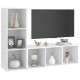 2 db fehér forgácslap tv-szekrény 107 x 35 x 37 cm 2 db fehér forgácslap tv-szekrény 107 x 35 x 37 cm