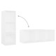 2 db fehér forgácslap tv-szekrény 107 x 35 x 37 cm 2 db fehér forgácslap tv-szekrény 107 x 35 x 37 cm