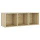 2 db sonoma-tölgyszínű forgácslap tv-szekrény 107 x 35 x 37 cm