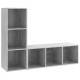 2 db betonszürke forgácslap tv-szekrény 107 x 35 x 37 cm 2 db betonszürke forgácslap tv-szekrény 107 x 35 x 37 cm