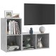 2 db betonszürke forgácslap tv-szekrény 72 x 35 x 36,5 cm 2 db betonszürke forgácslap tv-szekrény 72 x 35 x 36,5 cm