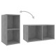 2 db betonszürke forgácslap tv-szekrény 72 x 35 x 36,5 cm 2 db betonszürke forgácslap tv-szekrény 72 x 35 x 36,5 cm