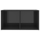 2 db magasfényű szürke forgácslap tv-szekrény 72 x 35 x 36,5 cm