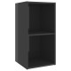 2 db magasfényű szürke forgácslap tv-szekrény 72 x 35 x 36,5 cm