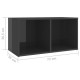 2 db magasfényű szürke forgácslap tv-szekrény 72 x 35 x 36,5 cm