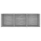 3 db betonszürke forgácslap tv-szekrény 107 x 35 x 37 cm 3 db betonszürke forgácslap tv-szekrény 107 x 35 x 37 cm
