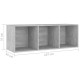 3 db betonszürke forgácslap tv-szekrény 107 x 35 x 37 cm 3 db betonszürke forgácslap tv-szekrény 107 x 35 x 37 cm