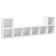 4 db fehér forgácslap tv-szekrény 72 x 35 x 36,5 cm 4 db fehér forgácslap tv-szekrény 72 x 35 x 36,5 cm