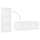 4 db fehér forgácslap tv-szekrény 107 x 35 x 37 cm 4 db fehér forgácslap tv-szekrény 107 x 35 x 37 cm