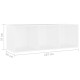 4 db fehér forgácslap tv-szekrény 107 x 35 x 37 cm 4 db fehér forgácslap tv-szekrény 107 x 35 x 37 cm