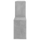 Betonszürke forgácslap fali polc 100 x 18 x 53 cm