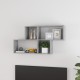 Betonszürke forgácslap fali polc 100 x 18 x 53 cm