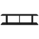 2 db fekete forgácslap fali polc 78 x 18 x 20 cm 2 db fekete forgácslap fali polc 78 x 18 x 20 cm