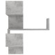2 db betonszürke forgácslap fali sarokpolc 40 x 40 x 50 cm