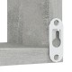 2 db betonszürke forgácslap fali sarokpolc 40 x 40 x 50 cm