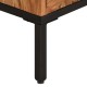 Mézbarna és szürke tömör akácfa tv-szekrény 110 x 30 x 50 cm