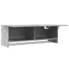 Betonszürke szerelt fa ruhásszekrény 100 x 32,5 x 35 cm