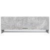 Betonszürke szerelt fa ruhásszekrény 100 x 32,5 x 35 cm