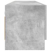 Betonszürke szerelt fa ruhásszekrény 100 x 32,5 x 35 cm