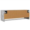 Betonszürke szerelt fa ruhásszekrény 100 x 32,5 x 35 cm