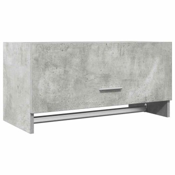 Betonszürke szerelt fa ruhásszekrény 70 x 32,5 x 35 cm