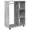 Betonszürke szerelt fa ruhásszekrény 80 x 40 x 110 cm