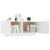 Fehér forgácslap éjjeliszekrény 100 x 35 x 40 cm Fehér forgácslap éjjeliszekrény 100 x 35 x 40 cm