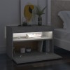2 db betonszürke éjjeliszekrény led-lámpákkal 60 x 35 x 40 cm