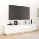 Fehér tv-szekrény led-lámpákkal 180 x 35 x 40 cm Fehér tv-szekrény led-lámpákkal 180 x 35 x 40 cm