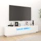 Fehér tv-szekrény led-lámpákkal 180 x 35 x 40 cm Fehér tv-szekrény led-lámpákkal 180 x 35 x 40 cm