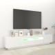 Fehér tv-szekrény led-lámpákkal 200 x 35 x 40 cm Fehér tv-szekrény led-lámpákkal 200 x 35 x 40 cm