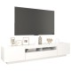 Fehér tv-szekrény led-lámpákkal 200 x 35 x 40 cm Fehér tv-szekrény led-lámpákkal 200 x 35 x 40 cm