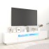 Fehér tv-szekrény led-lámpákkal 200 x 35 x 40 cm
