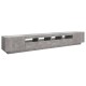 Betonszürke tv-szekrény led-lámpákkal 260 x 35 x 40 cm Betonszürke tv-szekrény led-lámpákkal 260 x 35 x 40 cm